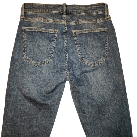 pistola Jeans Pistola Mid Rise Distressed Scissor Cut Hem Mid Rise